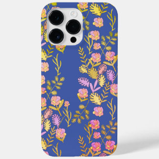 Coque Pour Pour iPhone 14 Pro Max Sapphire Blue Floral Botanique Bliss Téléphone Cas