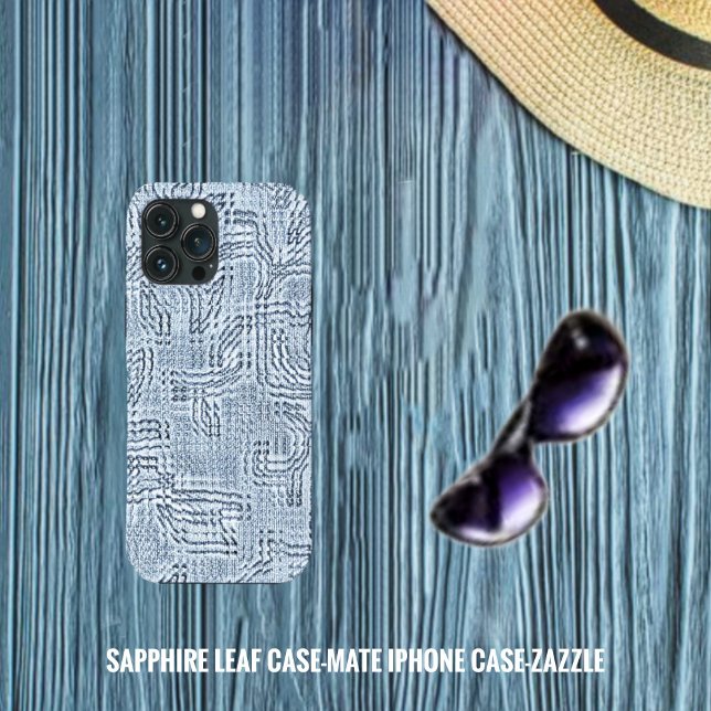Coques Case-Mate iPhone Sapphire Leaf (Créateur téléchargé)