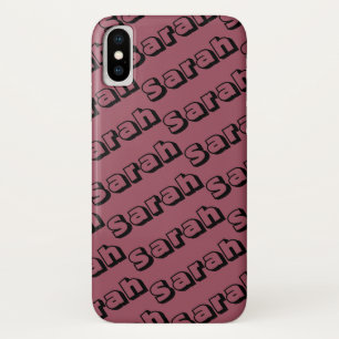 Case-Mate iPhone Case Sarah de motif ouvert de répétition de police de