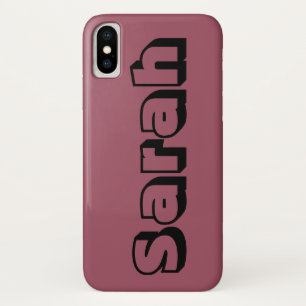 Case-Mate iPhone Case Sarah de noir orphelin, police ouverte