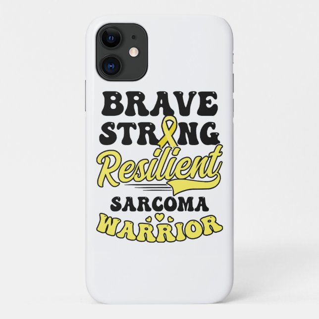 Coques Case-Mate iPhone Sarcoma Cancer Chemise brave résistance forte (Dos)