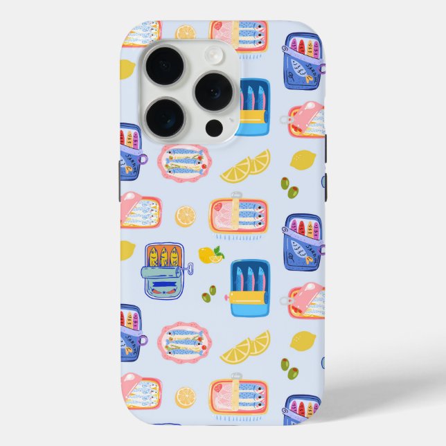 Coques Case-Mate iPhone Sardines et citrons (Verso)