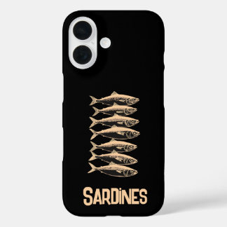 Coque Pour iPhone 16 Sardines, pêcheur