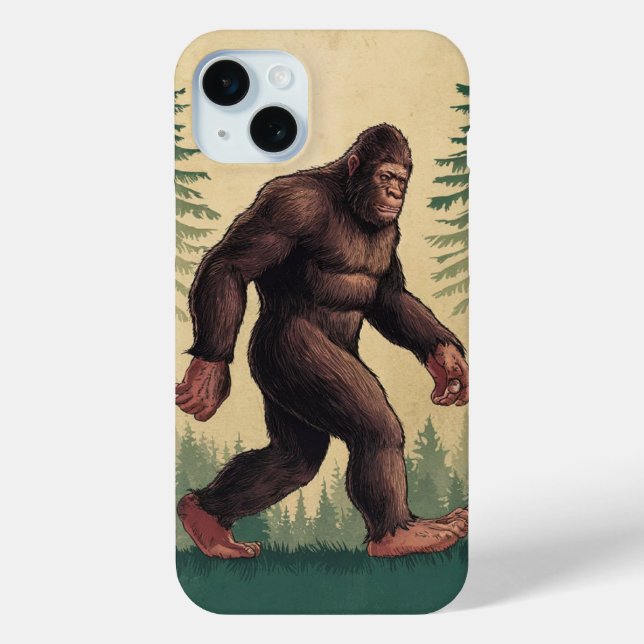 Coques Case-Mate iPhone Sasquatch dans la nature (Verso)
