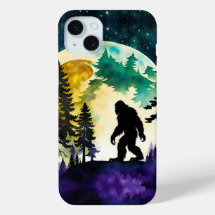 Coque iPhone 15 Mini Sasquatch pleine lune