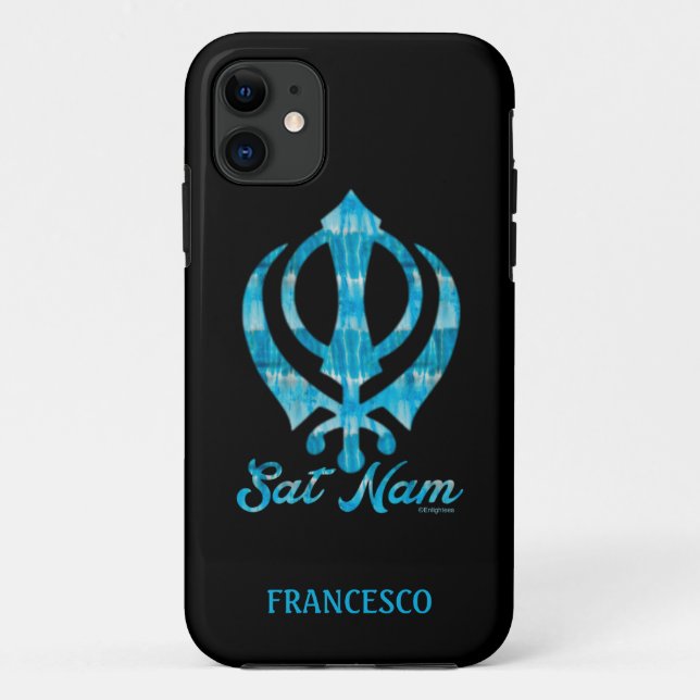 Coques Case-Mate iPhone Sat Nam Khanda Oreiller blanc personnalisé (Dos)