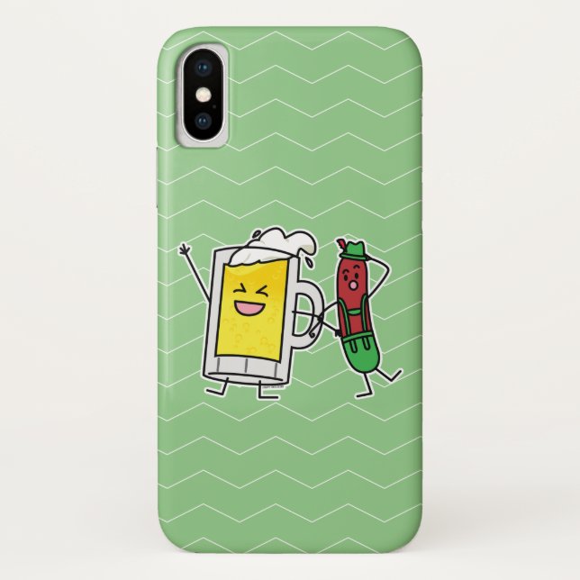 Coques Case-Mate iPhone Saucisse de bière Octoberfest Oktoberfest lederhos (Dos)