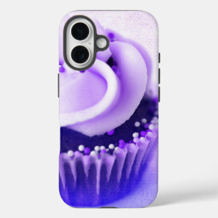 Coques iPhone 16 Saupoudrer de gâteau Vintage violet