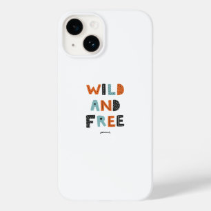 Coque Pour iPhone 14 Sauvage et libre   Lettres Doodle
