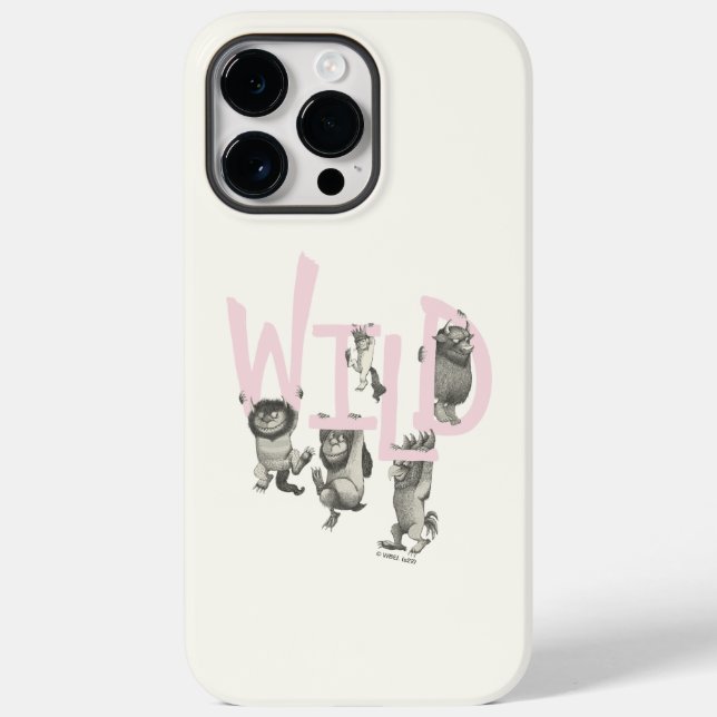 Coques Case-Mate iPhone SAUVAGE | Wild Things et Max - Rose (Verso)