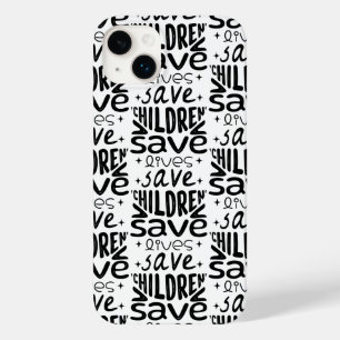 Coque Pour iPhone 14 Plus Sauver les enfants, sauver des vies