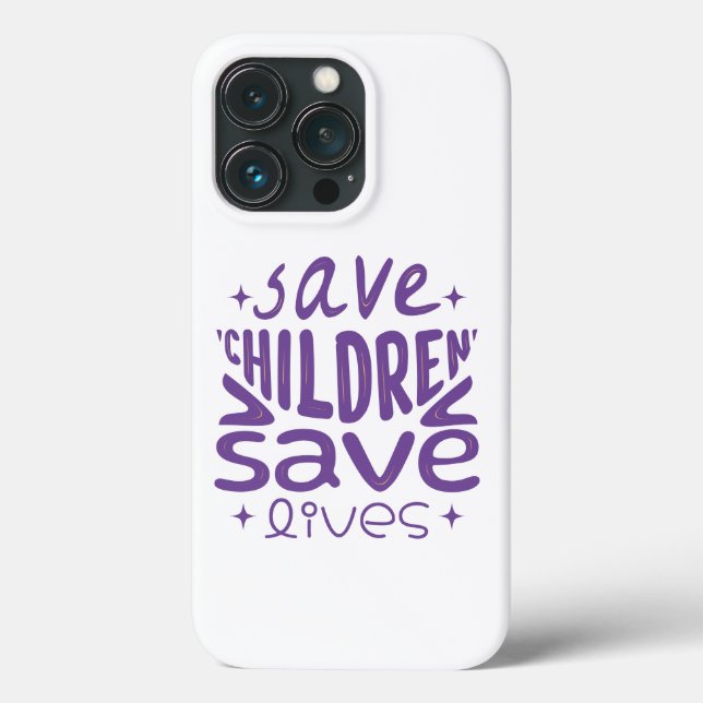 Coques Case-Mate iPhone Sauver les enfants, sauver des vies (Verso)