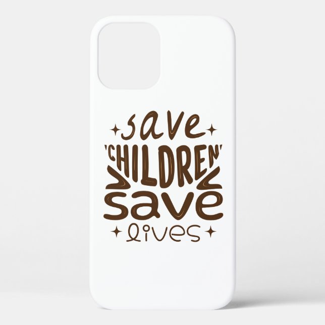 Coques Case-Mate iPhone Sauver les enfants, sauver des vies (Verso)