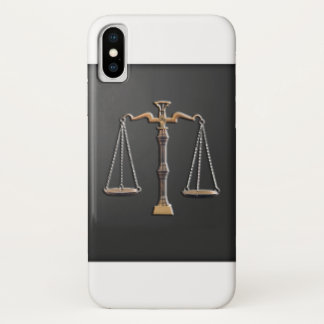 Etui iPhone Case-Mate Scales de justice - Vintage, noir et blanc