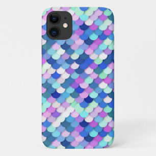 Coques Pour iPhone "Scales Dragon" - bleu, orchidée et lavande