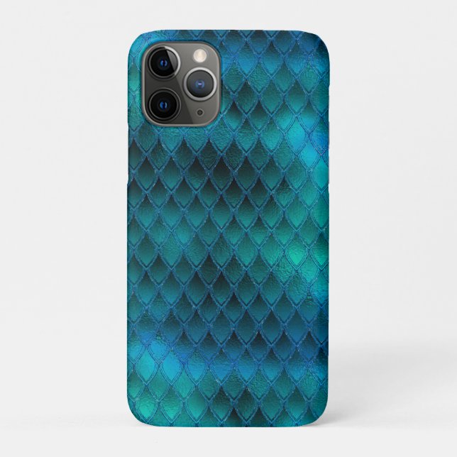 Coques Case-Mate iPhone Scales Dragon Turquoise et Parties scintillant cha (Dos)