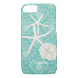 Etui iPhone Case-Mate Scallop Starfish Damask Seashell Beach Motif