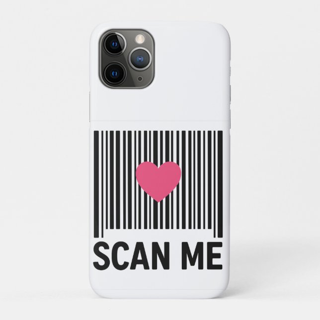 Coques Case-Mate iPhone Scan Me - Code-barres créatif avec conception card (Dos)
