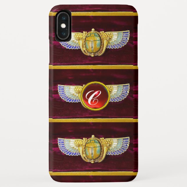 COQUES Case-Mate iPhone SCARABE À FEU ÉGYPTIENNE ANTIQUE /BOÎTE À DENRÉES  (Dos)