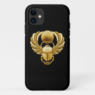 Coque iPhone 11 Scarabée d'Egyptien d'or