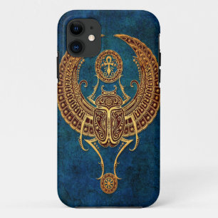 Coque Case-Mate Pour iPhone Scarabée égyptien à ailes de scarabée avec Ankh -