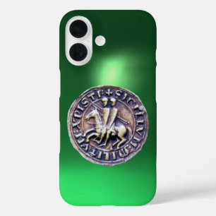 Coque Pour iPhone 16 SCEAU DES CHEVALIERS MODÈLE vert