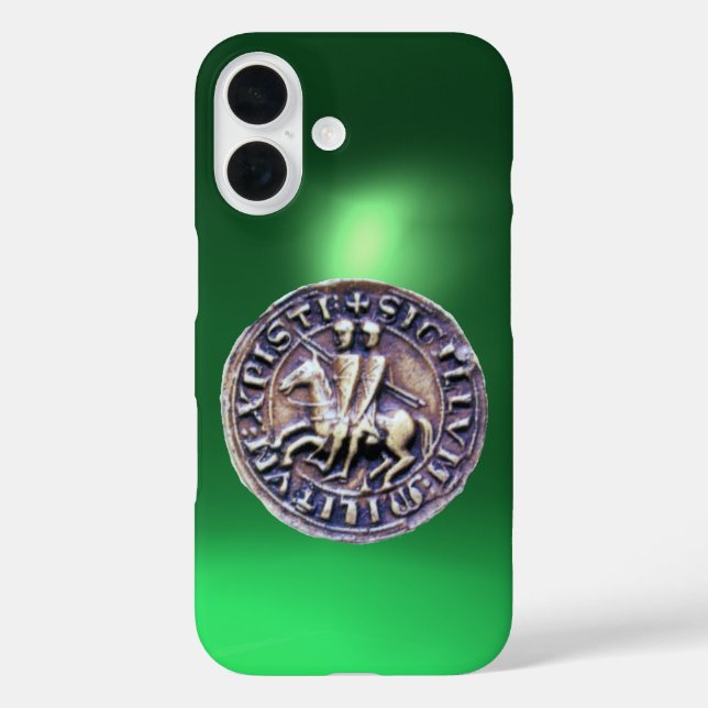 Coques Case-Mate iPhone SCEAU DES CHEVALIERS MODÈLE vert (Verso)