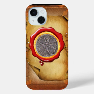 Coque Pour iPhone 15 Sceau du parchemin de cire médici St. Stephen Tosc