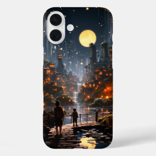 Coques iPhone 16 Plus Scène Artsy Moon