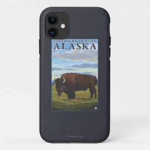 Etui iPhone Case-Mate Scène de bison - le bassin fluvial de Chitina,