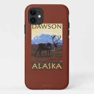 Coques Pour iPhone Scène de caribou - Dawson, Alaska