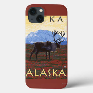 iPhone 13 Case Scène de caribou - Sitka, Alaska