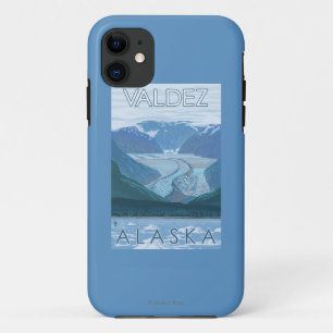 Coque iPhone 11 Scène de glacier - Valdez, Alaska