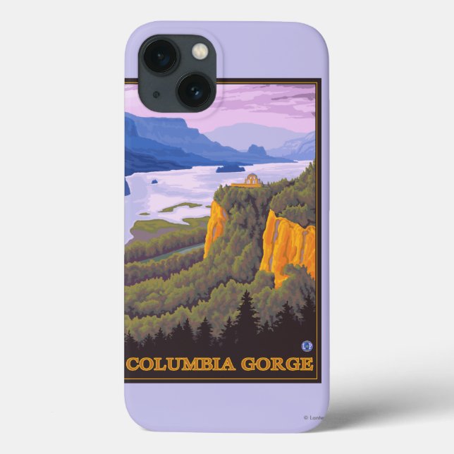 Coques Case-Mate iPhone Scène de la gorge de Columbia avec pointe de la Co (Verso)