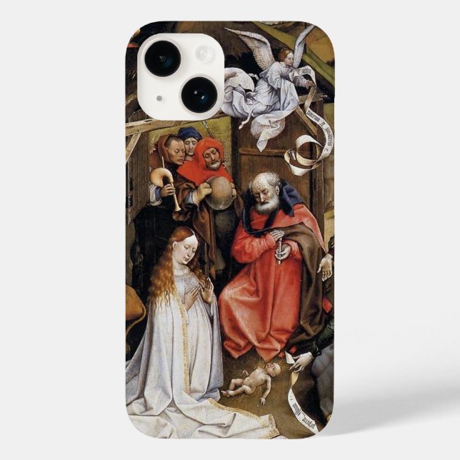 Coques Case-Mate iPhone Scène de la Nativité de la Renaissance flamande (Verso)