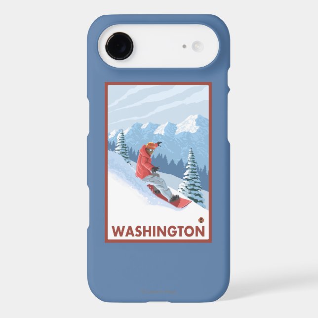 Coques Case-Mate iPhone Scène de surfeur - Washington (Verso)