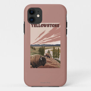 Coque iPhone 11 Scène de YellowstoneBison