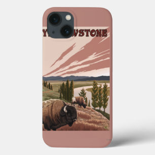 iPhone 13 Coque Scène de YellowstoneBison