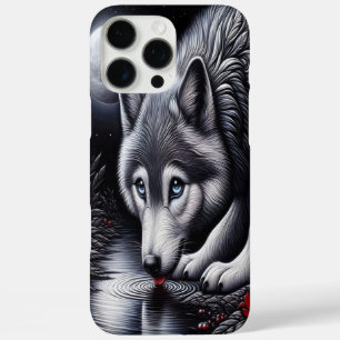 Coques iPhone 16 Pro Max Scène Serene White Wolf
