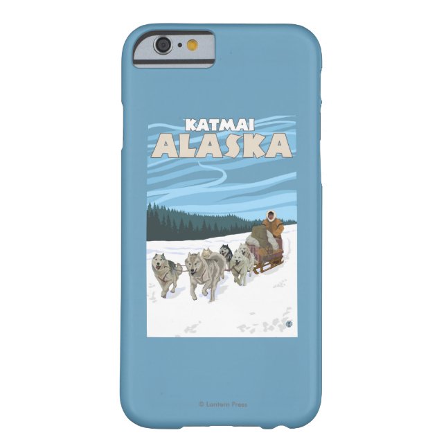 Coques Case-Mate iPhone Scène Sledding de chien - Katmai, Alaska (Dos)