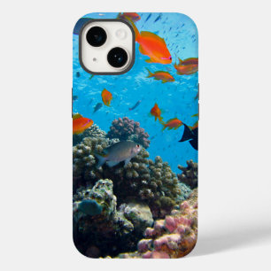 Coque Pour iPhone 14 Scène sous-marine Poissons tropicaux et corail