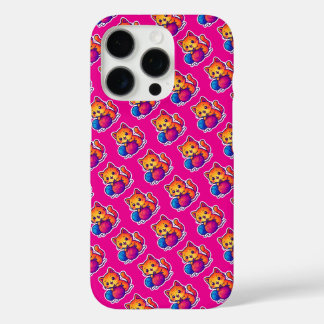 Coques iPhone 16 Pro Scène Whimsical de Tricot de chats Kawaii avec sur