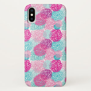 Coque iPhone X Schéma floral lumineux 2