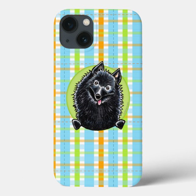 Coques Case-Mate iPhone Schipperke Joli Plaid (Verso)