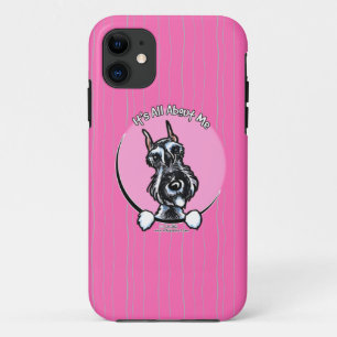 Coque iPhone 11 Schnauzer IAAM de poivre de sel