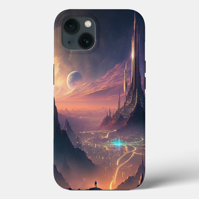 Coques Case-Mate iPhone Science Fiction Futuriste Ville Coque-Mate iPhone  (Verso)