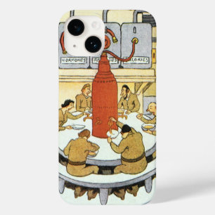 Coque Pour iPhone 14 Science-fiction vintage, les scientifiques de labo