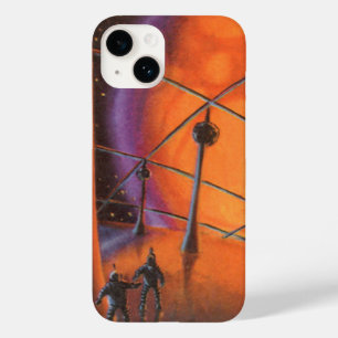 Coques Pour iPhone Science-fiction vintage, Orange Sun et Aliens