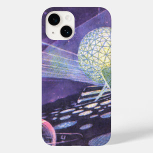Coques Pour iPhone Science-fiction vintage, orbe brillante avec Alien