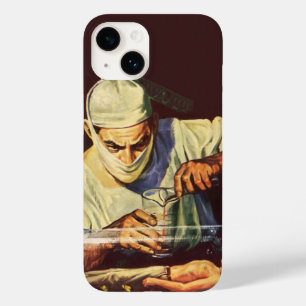 Coque Pour iPhone 14 Science-fiction vintage, Scientifique fou en labor